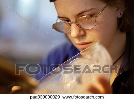 Stock Photo - Woman's face, close-up. Fotosearch