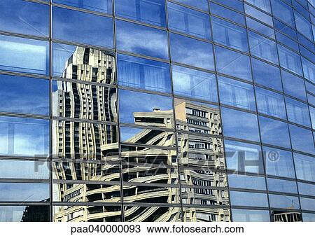 Building reflected in window panes View Large Photo Image Stock Image - Building reflected in window panes. Fotosearch