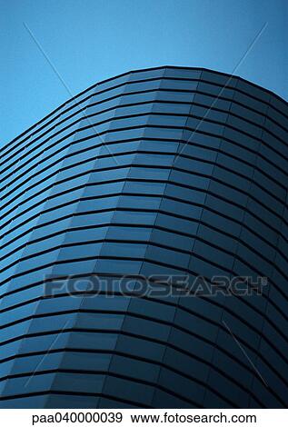 Modern building, low angle view View Large Photo Image Stock Photo - Modern building, low angle view. Fotosearch