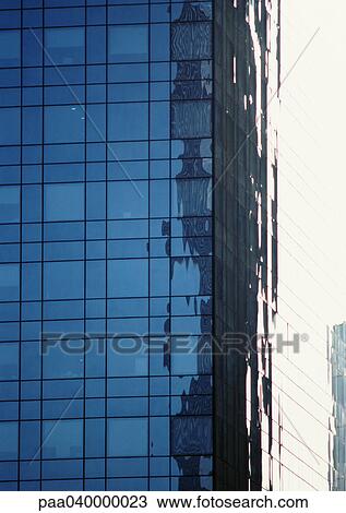 Stock Image - Skyscraper's facade, close-up. Fotosearch