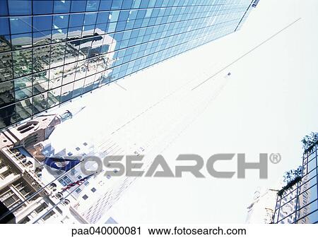 Skyscrapers, low angle view View Large Photo Image Stock Image - Skyscrapers, low angle view. Fotosearch