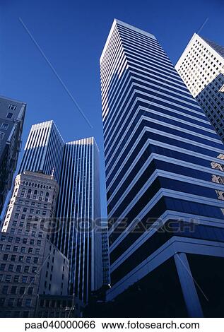 Skyscrapers, low angle view View Large Photo Image Stock Photograph - Skyscrapers, low angle view. Fotosearch