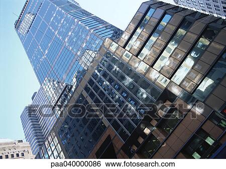 United States, New York, skyscraper, low angle view View Large Photo Image Stock Photograph - United States, New York, skyscraper, low angle view. Fotosearch