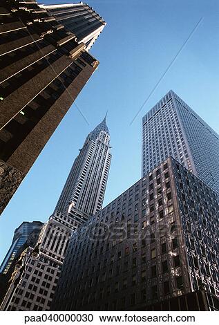 United States, New York, skyscrapers, low angle view View Large Photo Image Stock Image - United States, New York, skyscrapers, low angle view. Fotosearch
