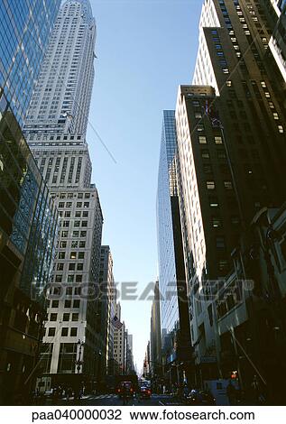 United States, New York, skyscrapers, low angle view View Large Photo Image Stock Image - United States, New York, skyscrapers, low angle view. Fotosearch