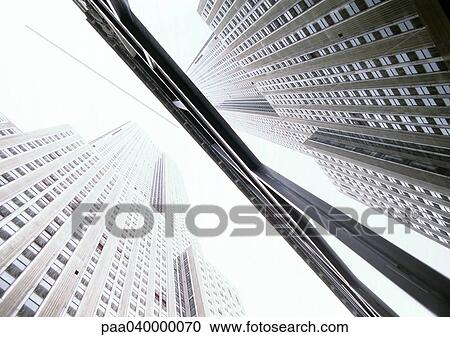 United States, New York, skyscrapers, low angle view View Large Photo Image Stock Image - United States, New York, skyscrapers, low angle view. Fotosearch