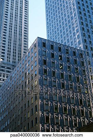 United States, New York, skyscrapers, low angle view View Large Photo Image Stock Photograph - United States, New York, skyscrapers, low angle view. Fotosearch