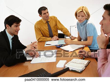 Business people in conference room View Large Photo Image Stock Photography - Business people in conference room. Fotosearch