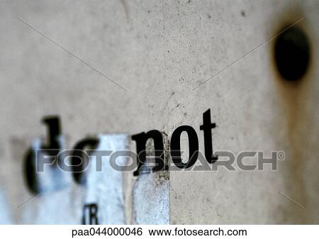 do not text printed on paper and partially obscured View Large Photo Image Stock Photograph - do not text printed on paper and partially obscured . Fotosearch