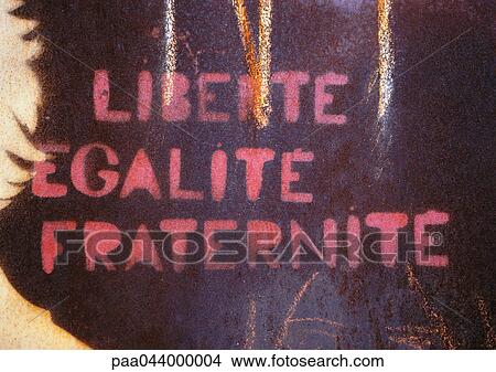 Freedom, equality, brotherhood text in French View Large Photo Image Picture - Freedom, equality, brotherhood text in French. Fotosearch