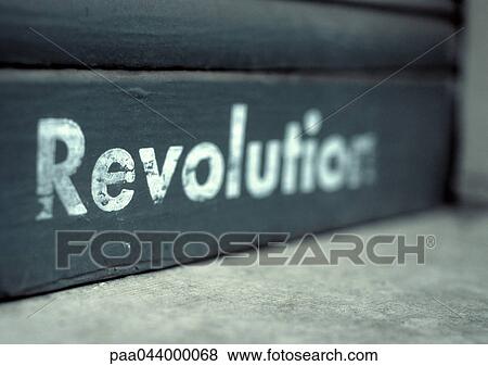Revolution text, blurred View Large Photo Image Stock Photo - Revolution text, blurred. Fotosearch