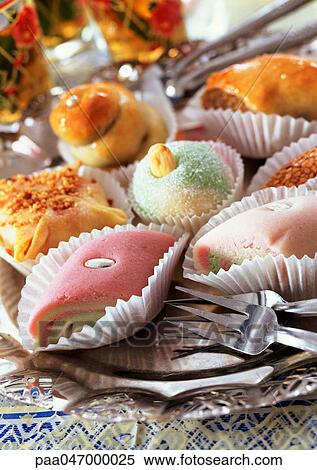 Assortment of middle eastern pastries, close-up View Large Photo Image Stock Photography - Assortment of middle eastern pastries, close-up. Fotosearch