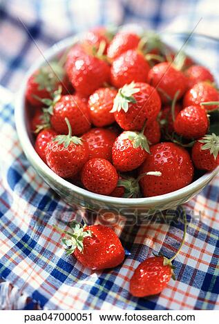 Bowl of strawberries, close-up View Large Photo Image Stock Image - Bowl of strawberries, close-up. Fotosearch
