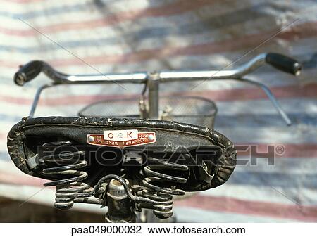 Bicycle, rear view, close-up View Large Photo Image Stock Image - Bicycle, rear view, close-up. Fotosearch