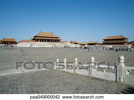 China, Beijing, Forbidden City, people in courtyard View Large Photo Image Stock Image - China, Beijing, Forbidden City, people in courtyard. Fotosearch