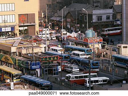 China, Liaoning Province, Dalian, streets, high angle view View Large Photo Image Stock Image - China, Liaoning Province, Dalian, streets, high angle view. Fotosearch