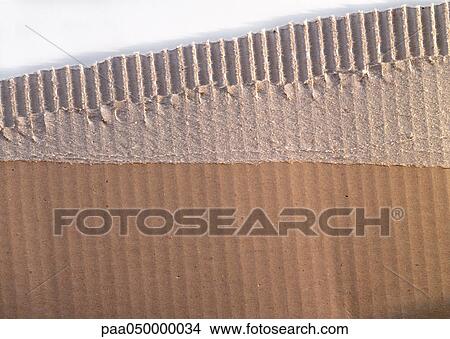 Piece of corrugated carboard, close-up View Large Photo Image Picture - Piece of corrugated carboard, close-up. Fotosearch
