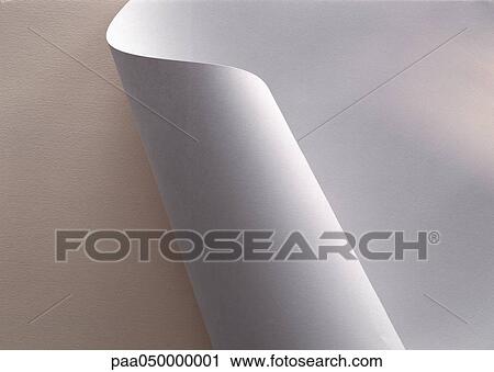White paper, partially rolled up, extreme close-up View Large Photo Image Stock Image - White paper, partially rolled up, extreme close-up. Fotosearch