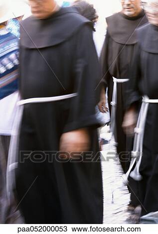 Israel, Jerusalem, monks in procession, blurred View Large Photo Image Stock Image - Israel, Jerusalem, monks in procession, blurred. Fotosearch