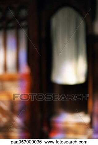 Confessionnal, blurred View Large Photo Image Stock Photograph - Confessionnal, blurred. Fotosearch
