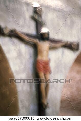 Crucifixion statue, blurred View Large Photo Image Stock Photography - Crucifixion statue, blurred. Fotosearch