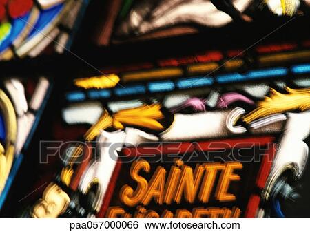 Detail of stained-glass window, close-up, blurred View Large Photo Image Stock Photograph - Detail of stained-glass window, close-up, blurred. Fotosearch