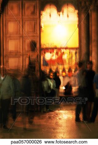 Interior of church, blurred View Large Photo Image Stock Photograph - Interior of church, blurred. Fotosearch