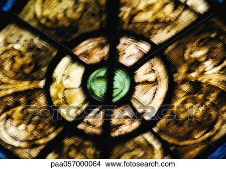 Stained-glass window, close-up, blurred View Large Photo Image Picture - Stained-glass window, close-up, blurred. Fotosearch