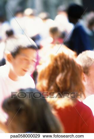 Stock Photo - Crowd, blurred. Fotosearch