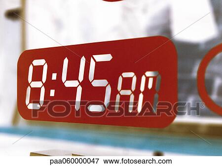 8: 45am text, close-up View Large Illustration Stock Illustration - 8: 45am text, close-up. Fotosearch