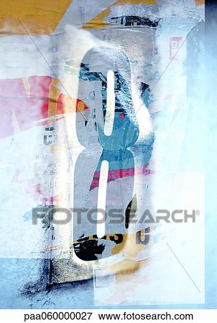Stock Illustration - 8 text, close-up. Fotosearch