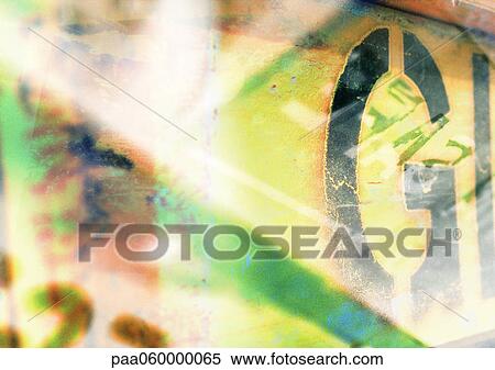Stock Illustration - G text, composite, close-up. Fotosearch