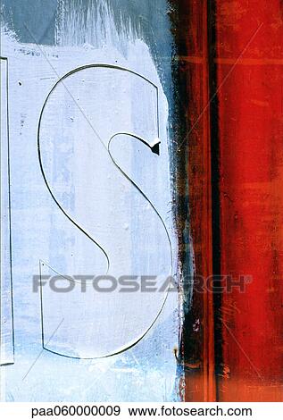Stock Illustration - Letter S, close-up. Fotosearch