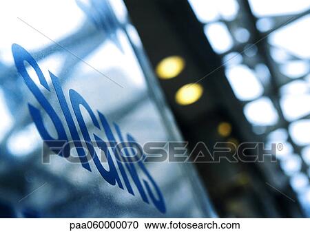 Signs text, low angle view, close-up View Large Illustration Clipart - Signs text, low angle view, close-up. Fotosearch