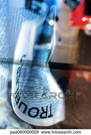 Troubles text, close-up View Large Illustration Stock Illustration - Troubles text, close-up. Fotosearch