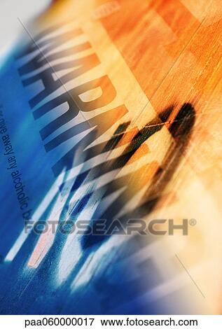 Warning text, composite, close-up View Large Illustration Stock Illustration - Warning text, composite, close-up. Fotosearch