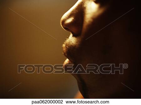 Man's face, close up, profile View Large Photo Image Stock Image - Man's face, close up, profile. Fotosearch