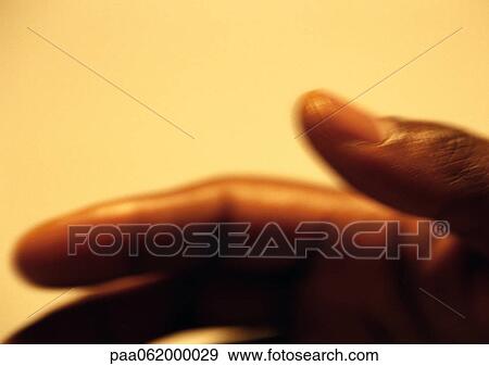 Stock Photo - Man's fingers, close up.. Fotosearch