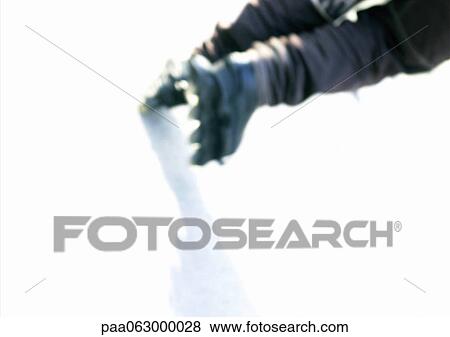 Stock Photo - Person inline skating, low section, blurred. Fotosearch