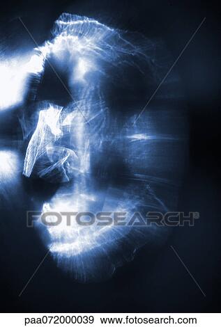 Stock Illustration - Light effect, blues and white.. Fotosearch