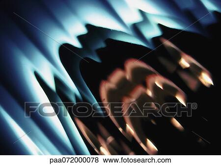 Stock Illustration - Light effect, blues, brown and white.. Fotosearch