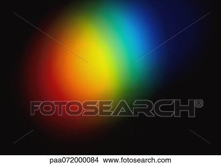 Stock Illustration - Light effect, blurry, rainbow colored.. Fotosearch