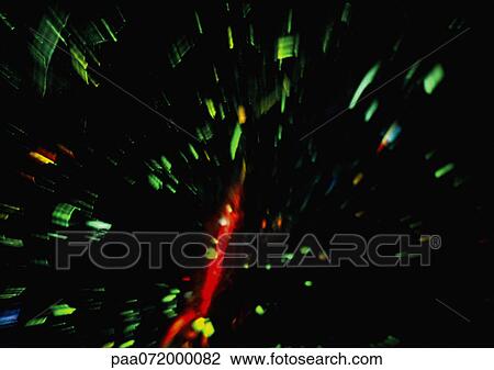 Light effect, greens and reds. View Large Illustration Drawing - Light effect, greens and reds.. Fotosearch