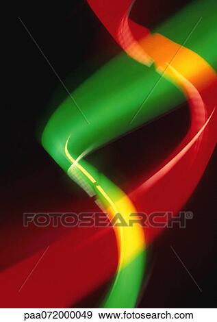 Light effect in two twisting beams, red, green and yellow. View Large Illustration Stock Illustration - Light effect in two twisting beams, red, green and yellow.. Fotosearch