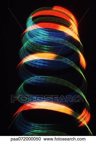 Spiraling light effect, reds, blues and yellows. View Large Illustration Clipart - Spiraling light effect, reds, blues and yellows.. Fotosearch