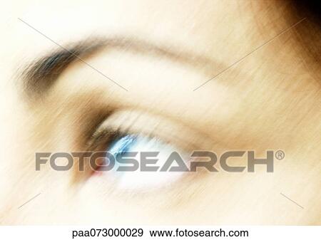 Partial view of woman's face, blurred close up. View Large Photo Image Stock Photo - Partial view of woman's face, blurred close up.. Fotosearch