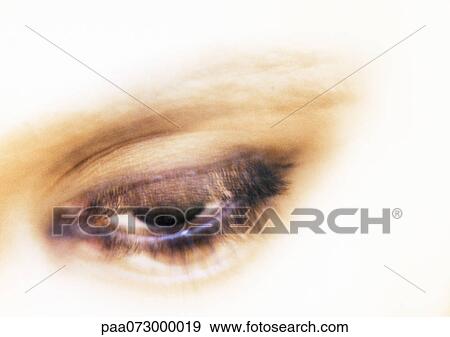 Woman's brown eye, high angle view, blurred close up. View Large Photo Image Stock Photo - Woman's brown eye, high angle view, blurred close up.. Fotosearch