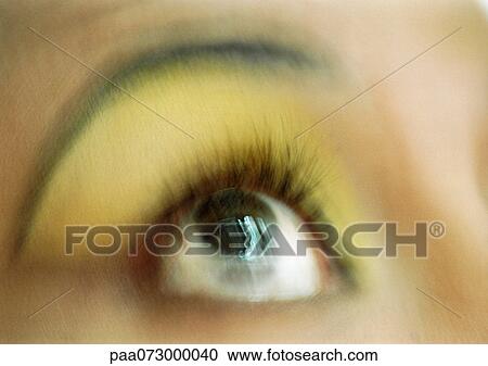 Woman's eye looking up, blurred close up. View Large Photo Image Stock Image - Woman's eye looking up, blurred close up.. Fotosearch