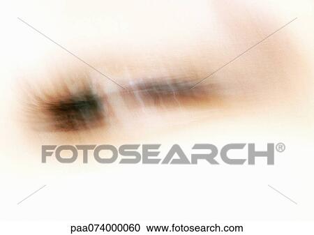 Woman's closed eye, close-up, blurry. View Large Photo Image Stock Image - Woman's closed eye, close-up, blurry.. Fotosearch