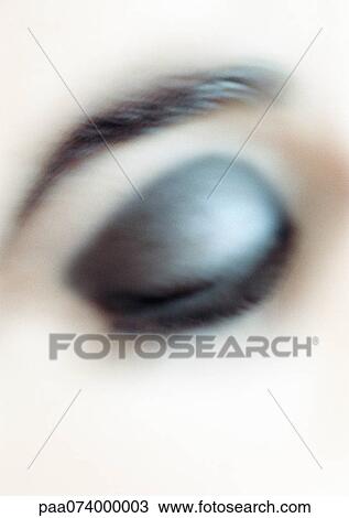 Stock Image - Woman's closed eye with make-up, close-up. Fotosearch